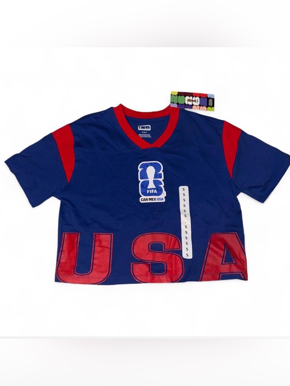 FIFA Official-USA 2026 World Cup Crop Top, SIZE: Women S.